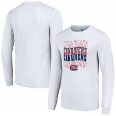Футболка с длинным рукавом Montreal Canadiens Starter Four Team Name Logo Graphic - White