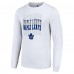 Футболка с длинным рукавом Toronto Maple Leafs Starter Four Team Name Logo Graphic - White