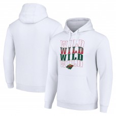 Толстовка Minnesota Wild Starter Four Team Name Logo Fleece - White