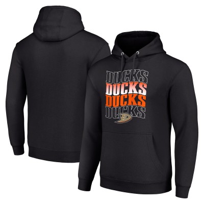 Толстовка Anaheim Ducks Starter Four Team Name Logo Fleece - Black