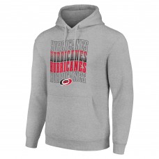 Толстовка Carolina Hurricanes Starter Heather Gray Four Team Name Logo Fleece