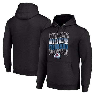 Толстовка Colorado Avalanche Starter Four Team Name Logo Fleece - Black