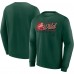 Толстовка Minnesota Wild Starter Four Team Name Logo Fleece - Black