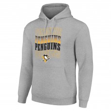 Толстовка Pittsburgh Penguins Starter Four Team Name Logo Fleece - Heather Gray