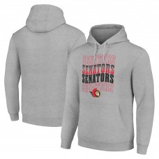 Толстовка Ottawa Senators Starter Four Team Name Logo Fleece - Heather Gray