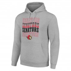 Толстовка Ottawa Senators Starter Four Team Name Logo Fleece - Heather Gray