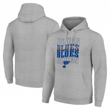 Толстовка St. Louis Blues Starter Four Team Name Logo Fleece - Heather Gray