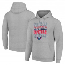 Толстовка Washington Capitals Starter Heather Gray Four Team Name Logo Fleece