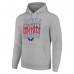 Толстовка Washington Capitals Starter Heather Gray Four Team Name Logo Fleece