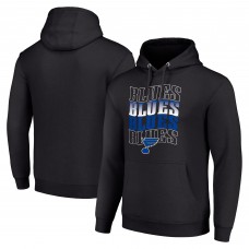 Толстовка St. Louis Blues Starter Four Team Name Logo Fleece - Black