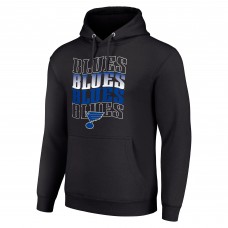 Толстовка St. Louis Blues Starter Four Team Name Logo Fleece - Black