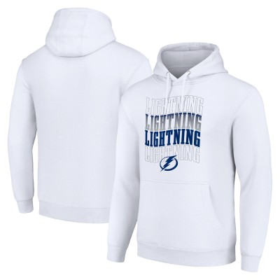 Толстовка Tampa Bay Lightning Starter Four Team Name Logo Fleece - White