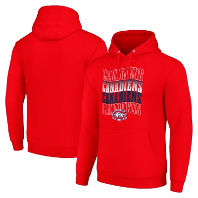 Толстовка Montreal Canadiens Starter Four Team Name Logo Fleece - Red