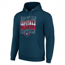Толстовка Washington Capitals Starter Navy Four Team Name Logo Fleece