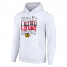 Толстовка Chicago Blackhawks Starter Four Team Name Logo Fleece - White