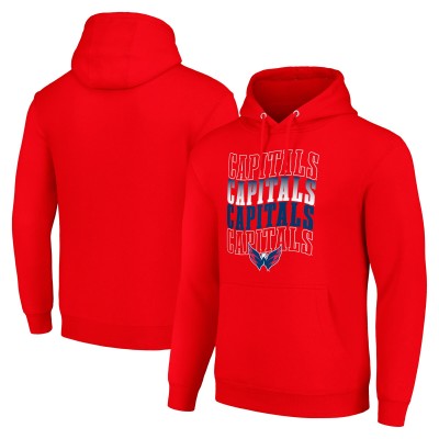 Толстовка Washington Capitals Starter Red Four Team Name Logo Fleece