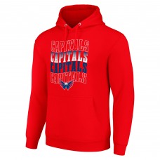 Толстовка Washington Capitals Starter Red Four Team Name Logo Fleece