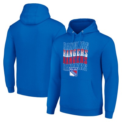 Толстовка New York Rangers Starter Four Team Name Logo Fleece - Blue