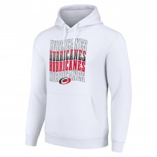 Толстовка Carolina Hurricanes Starter White Four Team Name Logo Fleece Толстовка Carolina Hurricanes Starter White Four Team Name Logo Fleece