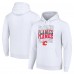 Толстовка Calgary Flames Starter Four Team Name Logo Fleece - White