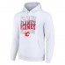 Толстовка Calgary Flames Starter Four Team Name Logo Fleece - White