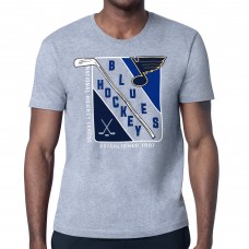 Футболка St. Louis Blues Starter Shield Graphic - Heather Gray