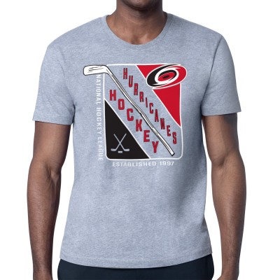 Футболка Carolina Hurricanes Starter Heather Gray Shield Graphic