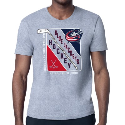 Футболка Columbus Blue Jackets Starter Shield Graphic - Heather Gray