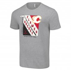 Футболка Calgary Flames Starter Shield Graphic - Heather Gray