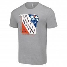 Футболка Edmonton Oilers Starter Shield Graphic - Heather Gray