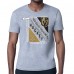 Vegas Golden Knights Starter Heather Gray Shield Graphic T-Shirt