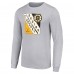 Футболка с длинным рукавом Boston Bruins Starter Shield Graphic - Heather Gray