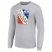 Футболка с длинным рукавом Edmonton Oilers Starter Shield Graphic - Heather Gray