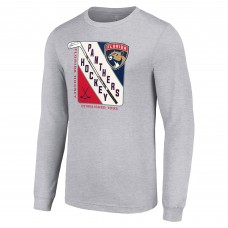 Футболка Florida Panthers Starter Shield Long Sleeve Graphic - Heather Gray