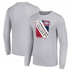 Футболка с длинным рукавом Montreal Canadiens Starter Shield Graphic - Heather Gray