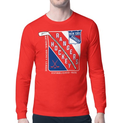Футболка с длинным рукавом New York Rangers Starter Shield Graphic - Red