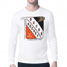 Футболка с длинным рукавом Anaheim Ducks Starter Shield Graphic - White