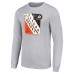 Футболка с длинным рукавом Philadelphia Flyers Starter Shield Graphic - Heather Gray