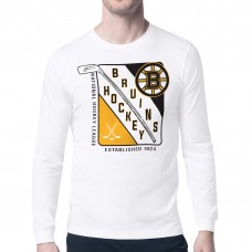 Футболка с длинным рукавом Boston Bruins Starter Shield Graphic - White
