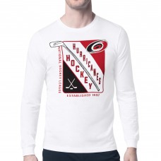 Футболка Carolina Hurricanes Starter White Shield Long Sleeve Graphic