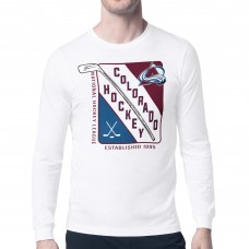 Футболка с длинным рукавом Colorado Avalanche Starter Shield Graphic - White