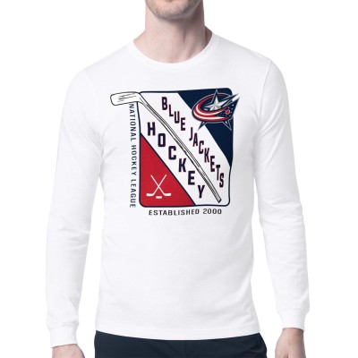 Футболка с длинным рукавом Columbus Blue Jackets Starter Shield Graphic - White