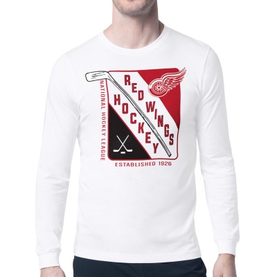 Футболка с длинным рукавом Detroit Red Wings Starter Shield Graphic - White