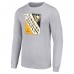 Футболка Pittsburgh Penguins Starter Heather Gray Shield Long Sleeve Graphic