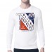 Футболка Edmonton Oilers Starter White Shield Long Sleeve Graphic