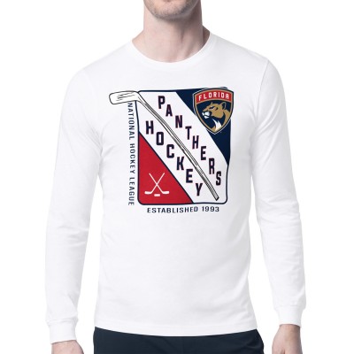 Футболка с длинным рукавом Florida Panthers Starter Shield Graphic - White