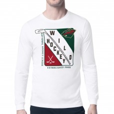 Футболка Minnesota Wild Starter White Shield Long Sleeve Graphic