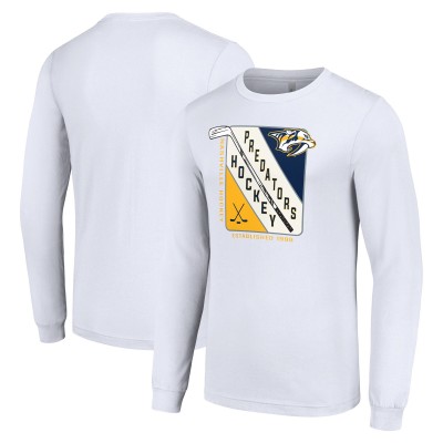 Футболка с длинным рукавом Nashville Predators Starter Shield Graphic - White