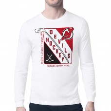 Футболка с длинным рукавом New Jersey Devils Starter Shield Graphic - White