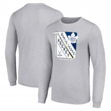 Футболка с длинным рукавом Toronto Maple Leafs Starter Shield Graphic - Heather Gray
